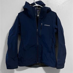 Patagonia Calcite Gore-Tex Navy Hooded Jacket Womens Size Small